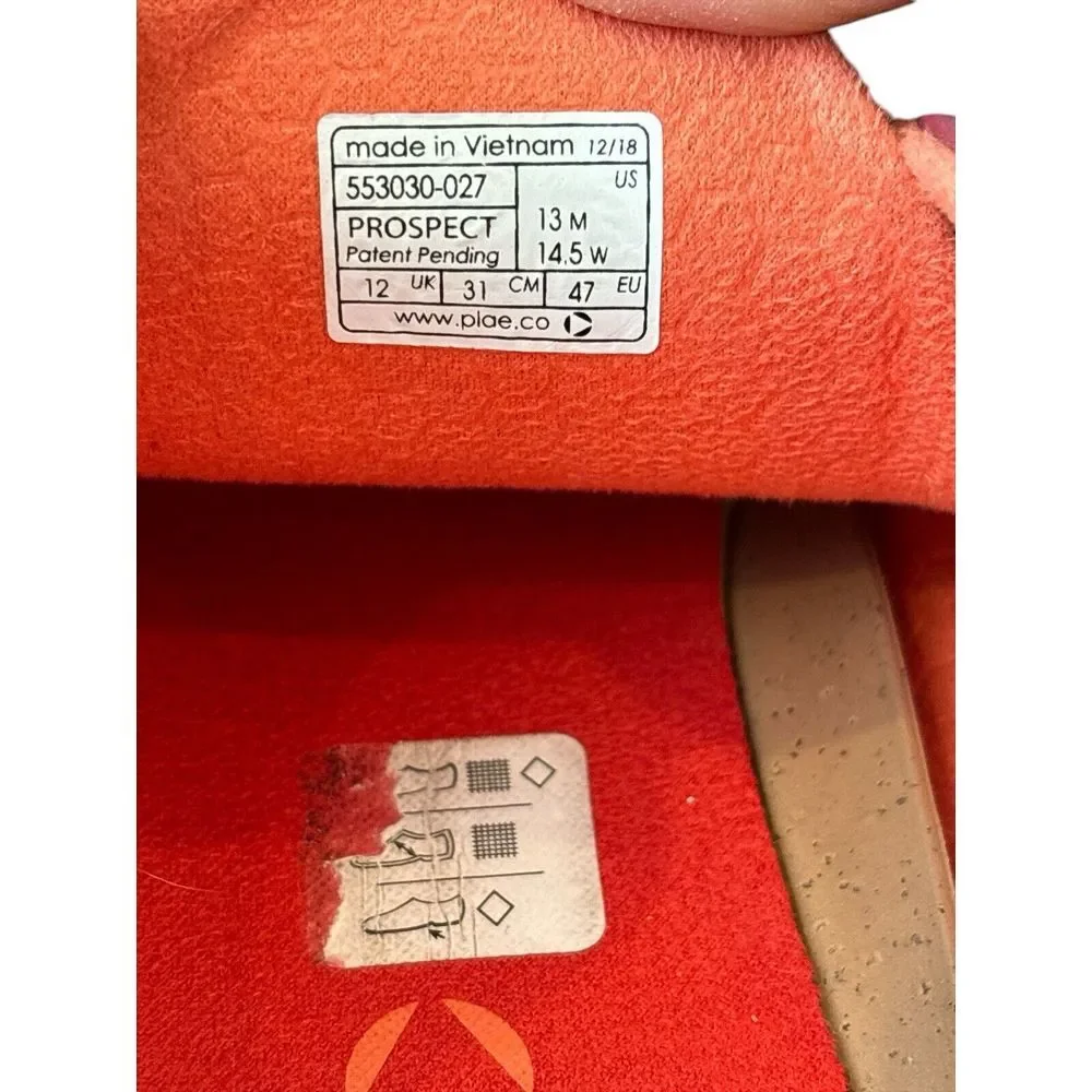 Plae‎ Prospect Sneakers Red Black-553030027- Men Size 13